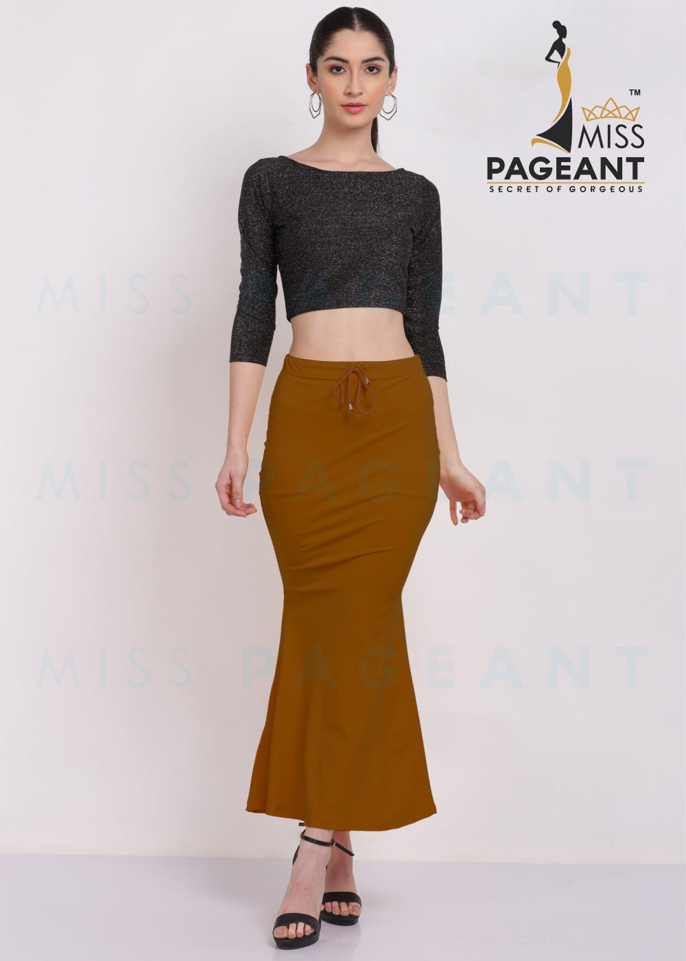 Women's Flared Stretchable Micro Fiber Saree Shapewear (Mini) – Miss Pageant